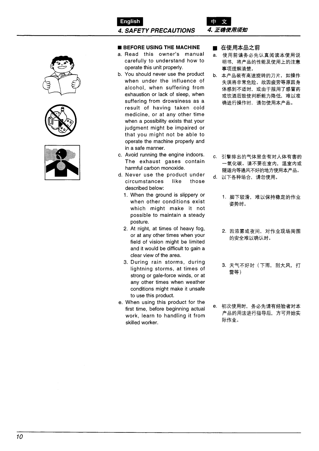 Zenoah G4200/G4200EZ manual 