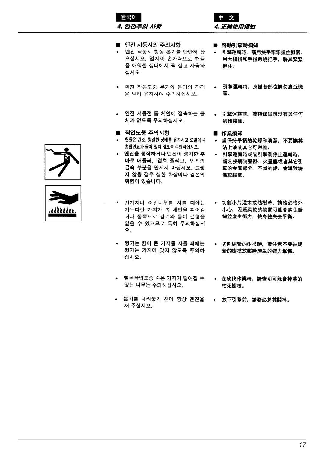 Zenoah G5000, G4500/G5200 manual 