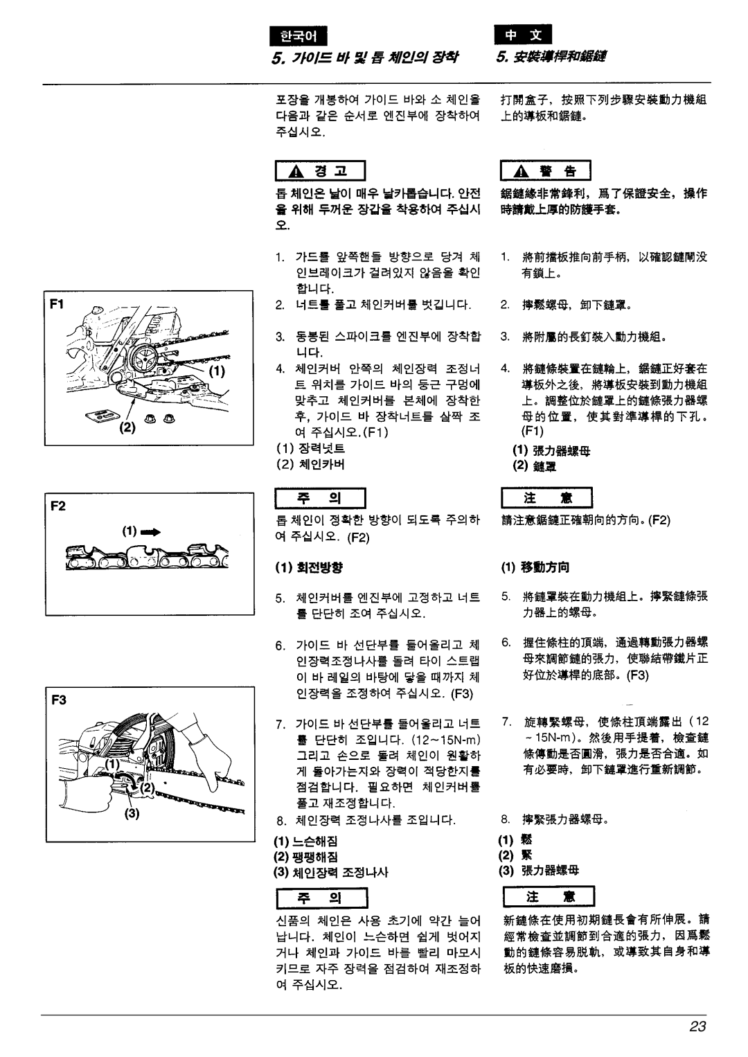 Zenoah G5000, G4500/G5200 manual 