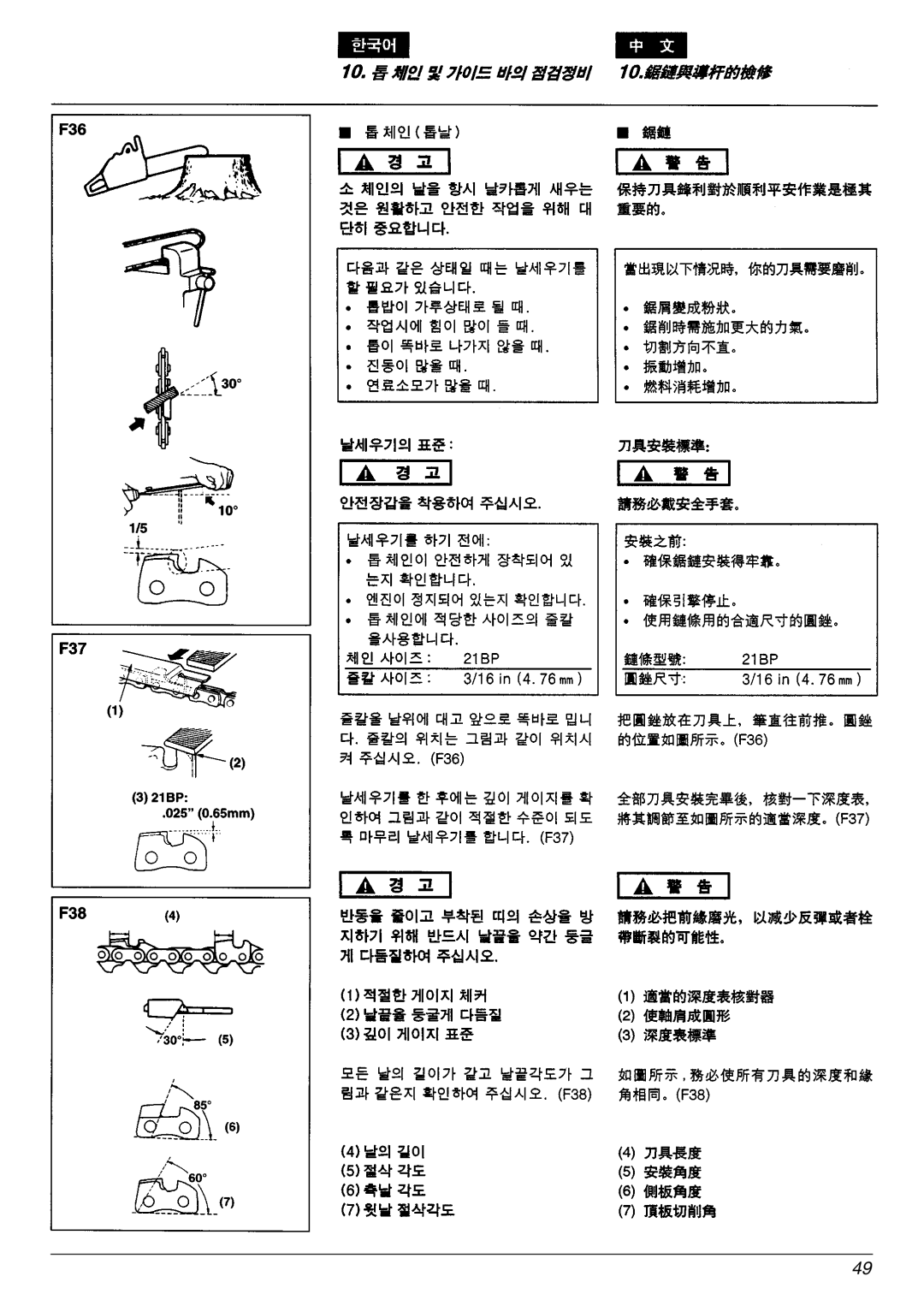 Zenoah G4500/G5200, G5000 manual 