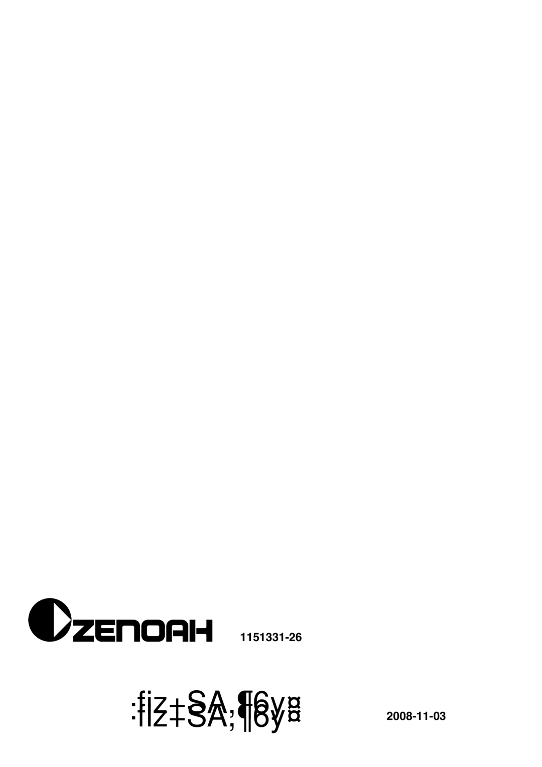 Zenoah G5300 manual 1151331-26 