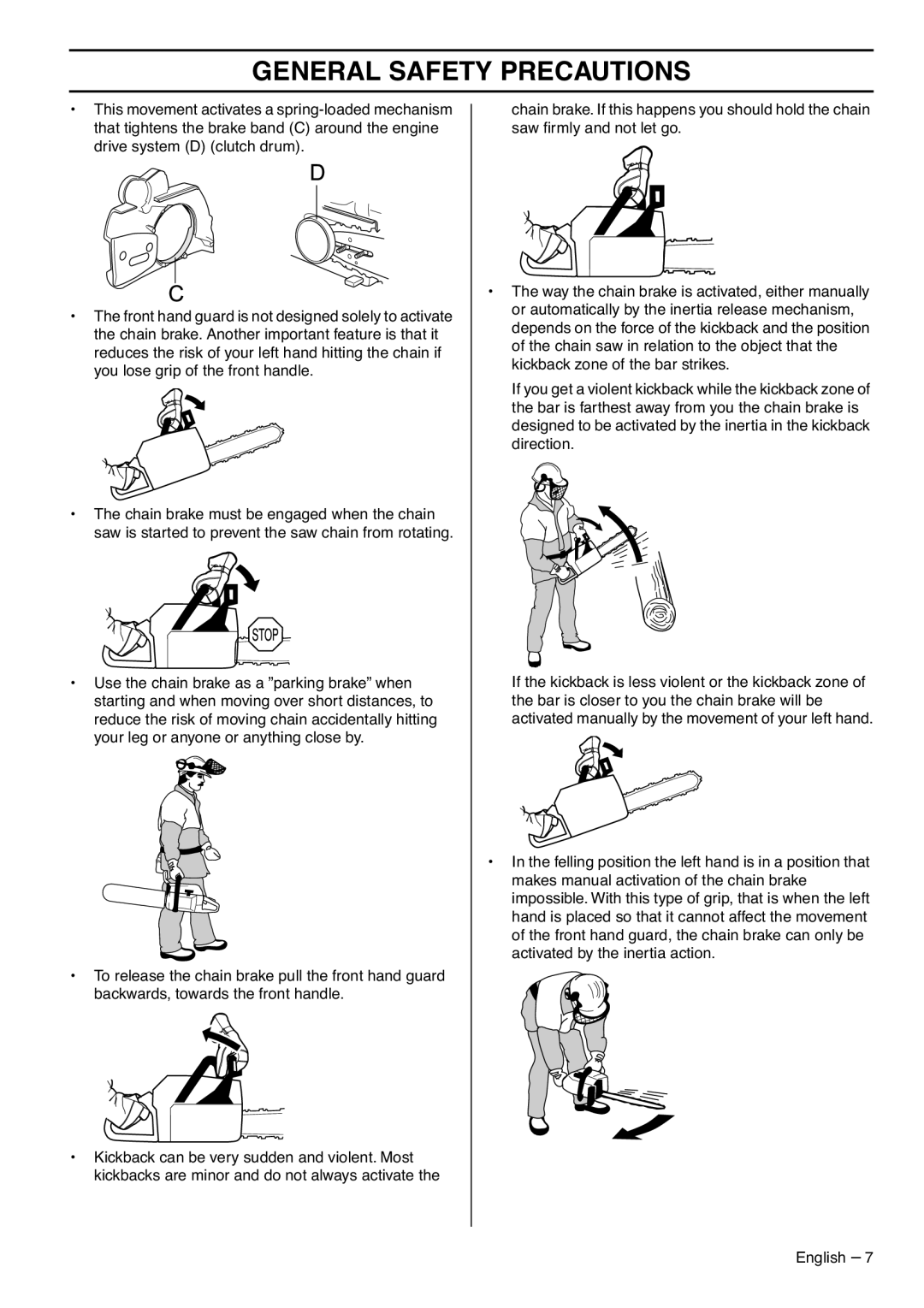 Zenoah G5300 manual General Safety Precautions 