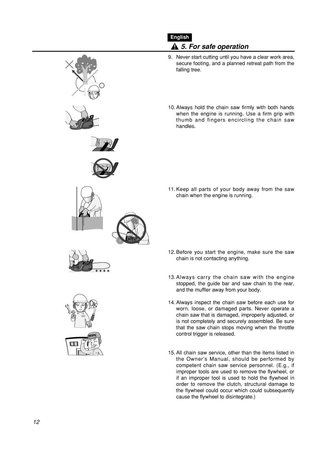 Zenoah GZ400 manual For safe operation 