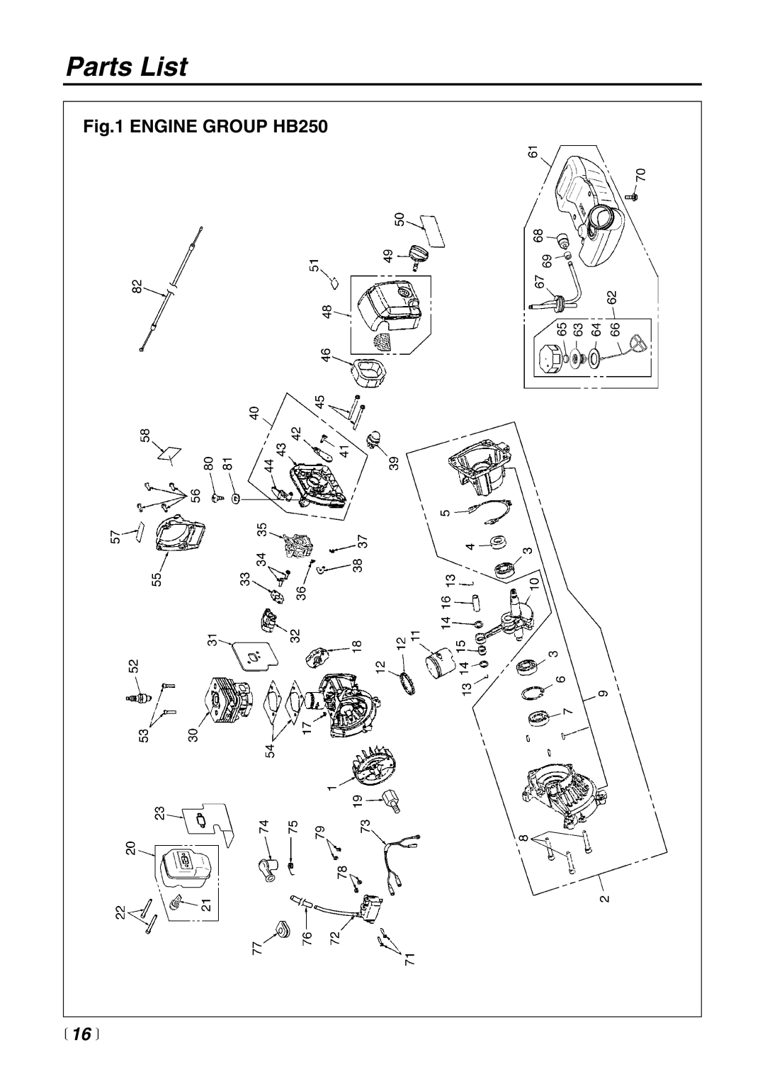 Zenoah HB250 manual  16  