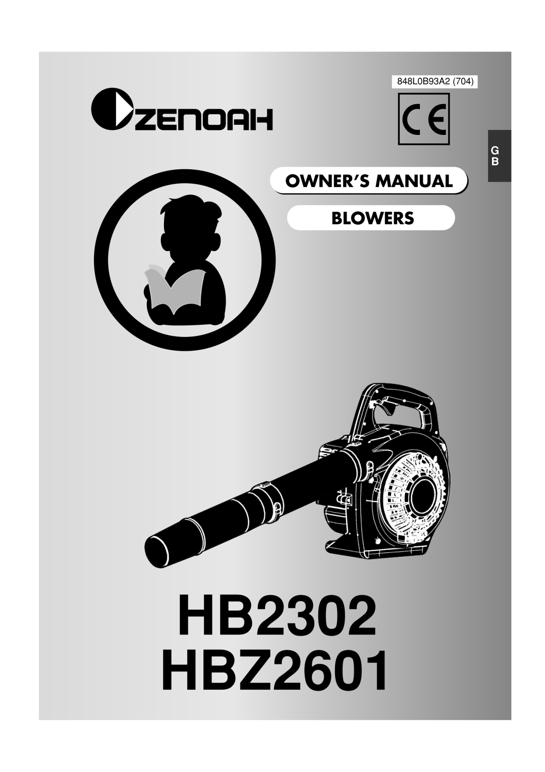 Zenoah owner manual HB2302 HBZ2601 