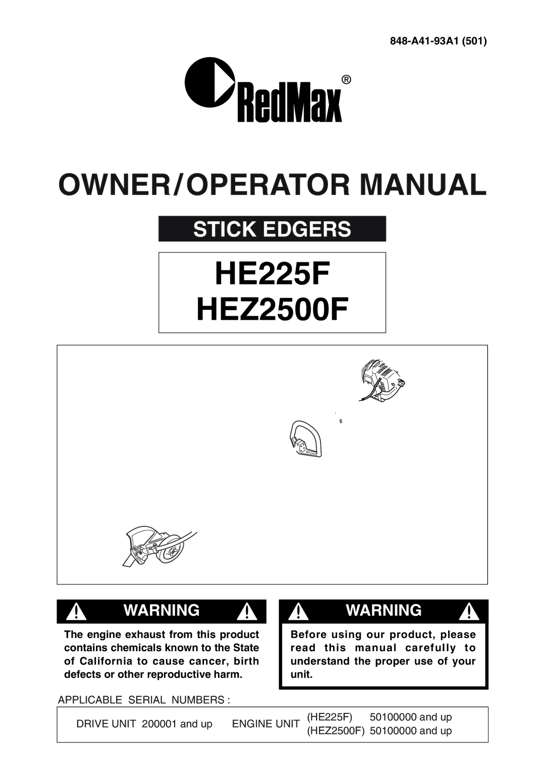 Zenoah HEZ2500F manual 