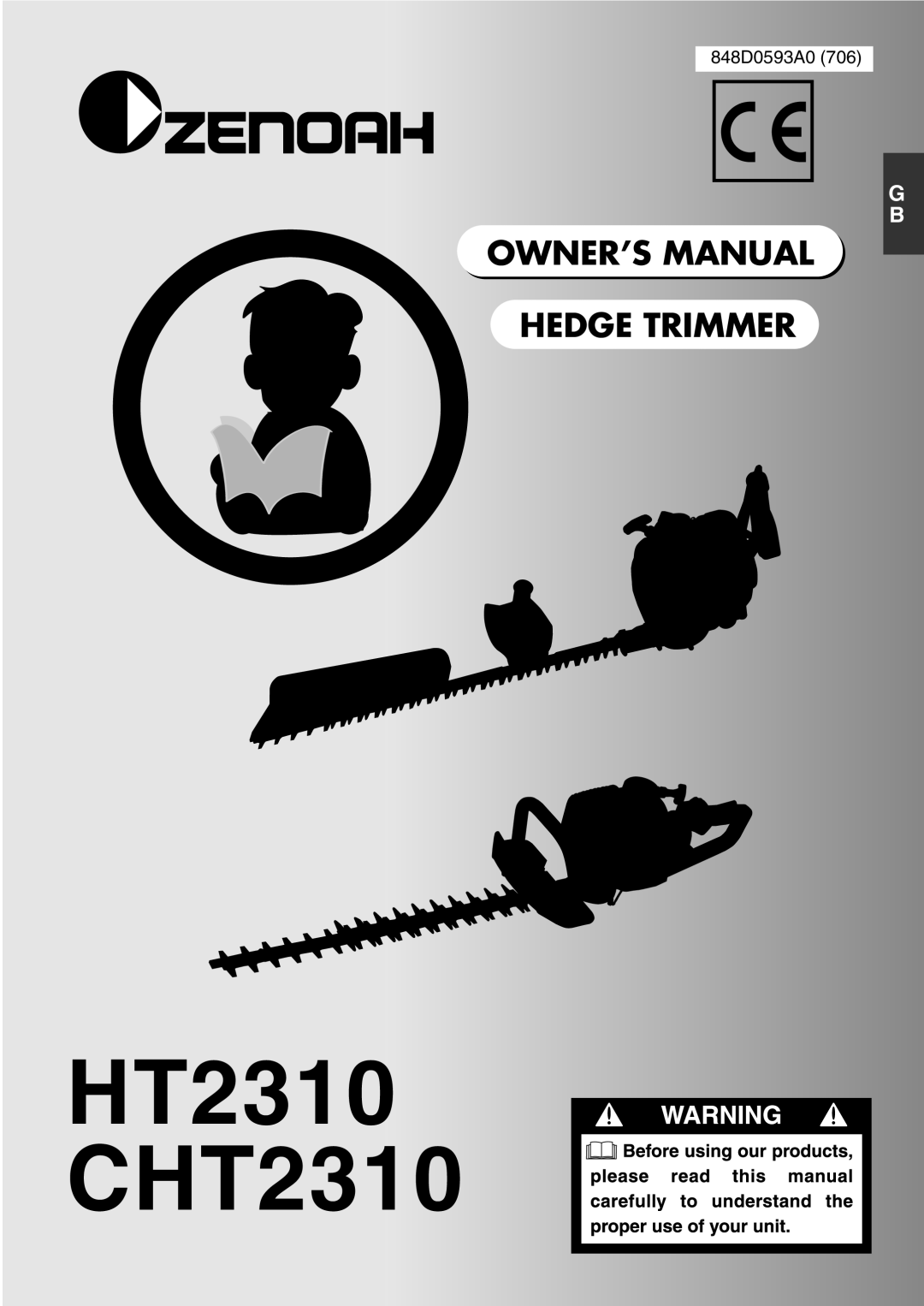 Zenoah owner manual HT2310 CHT2310 