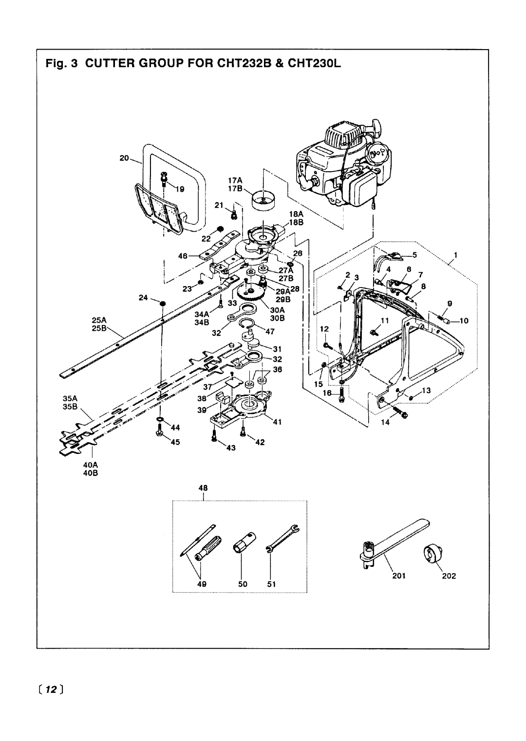 Zenoah CHT232L, CHT232B manual 