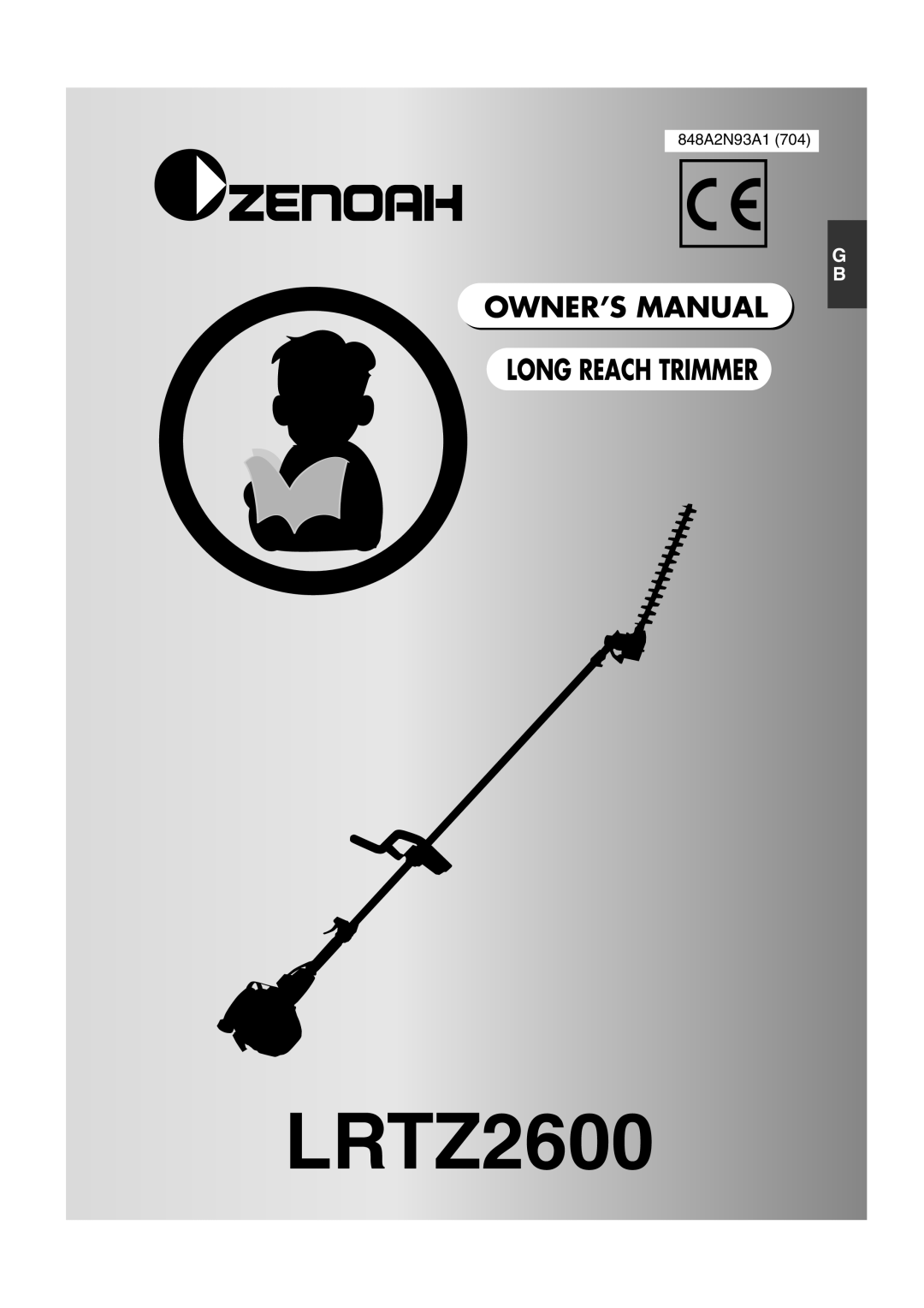 Zenoah LRTZ2600 owner manual Long Reach Trimmer, 848A2N93A1 