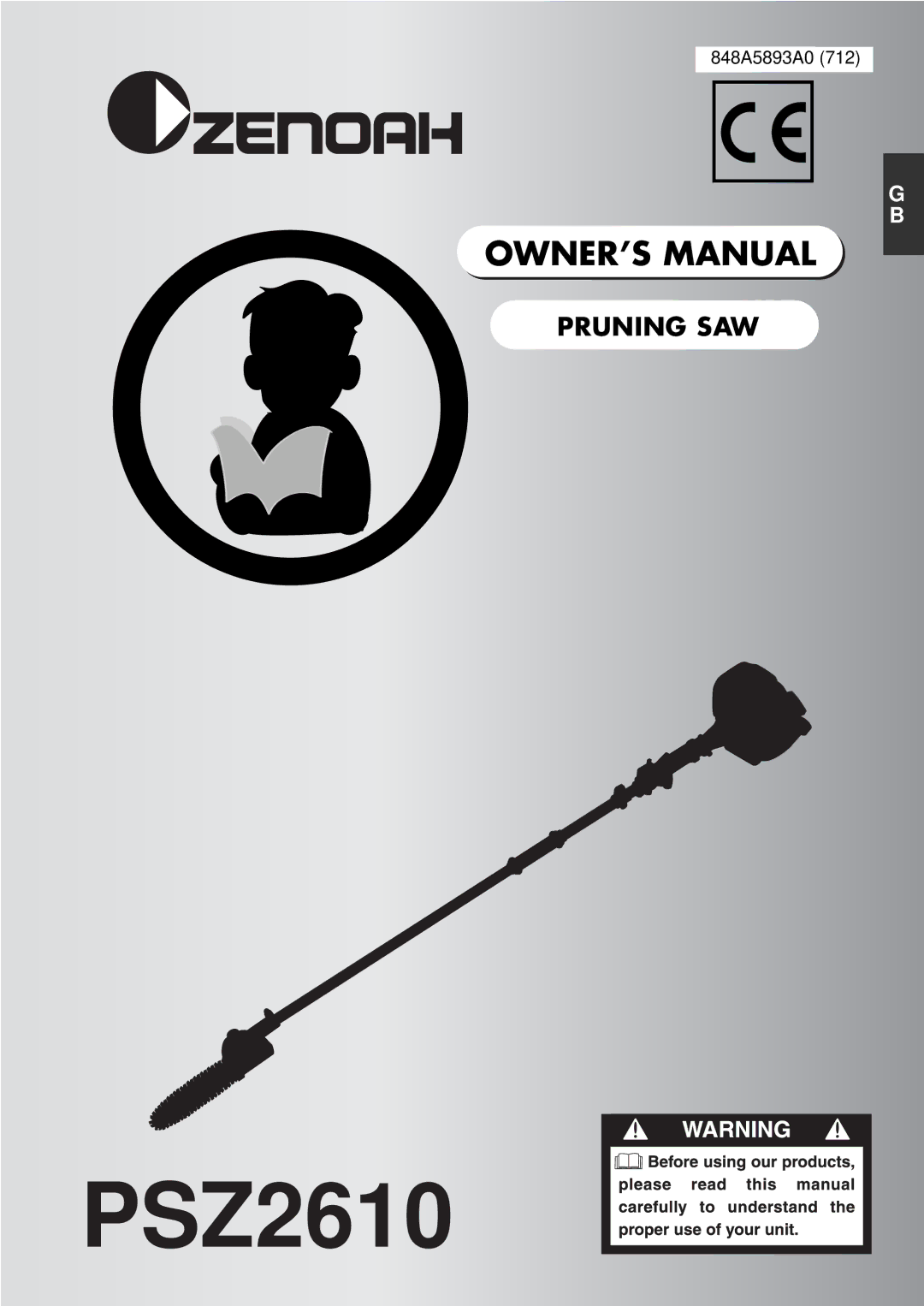 Zenoah PSZ2610 owner manual GB-1 