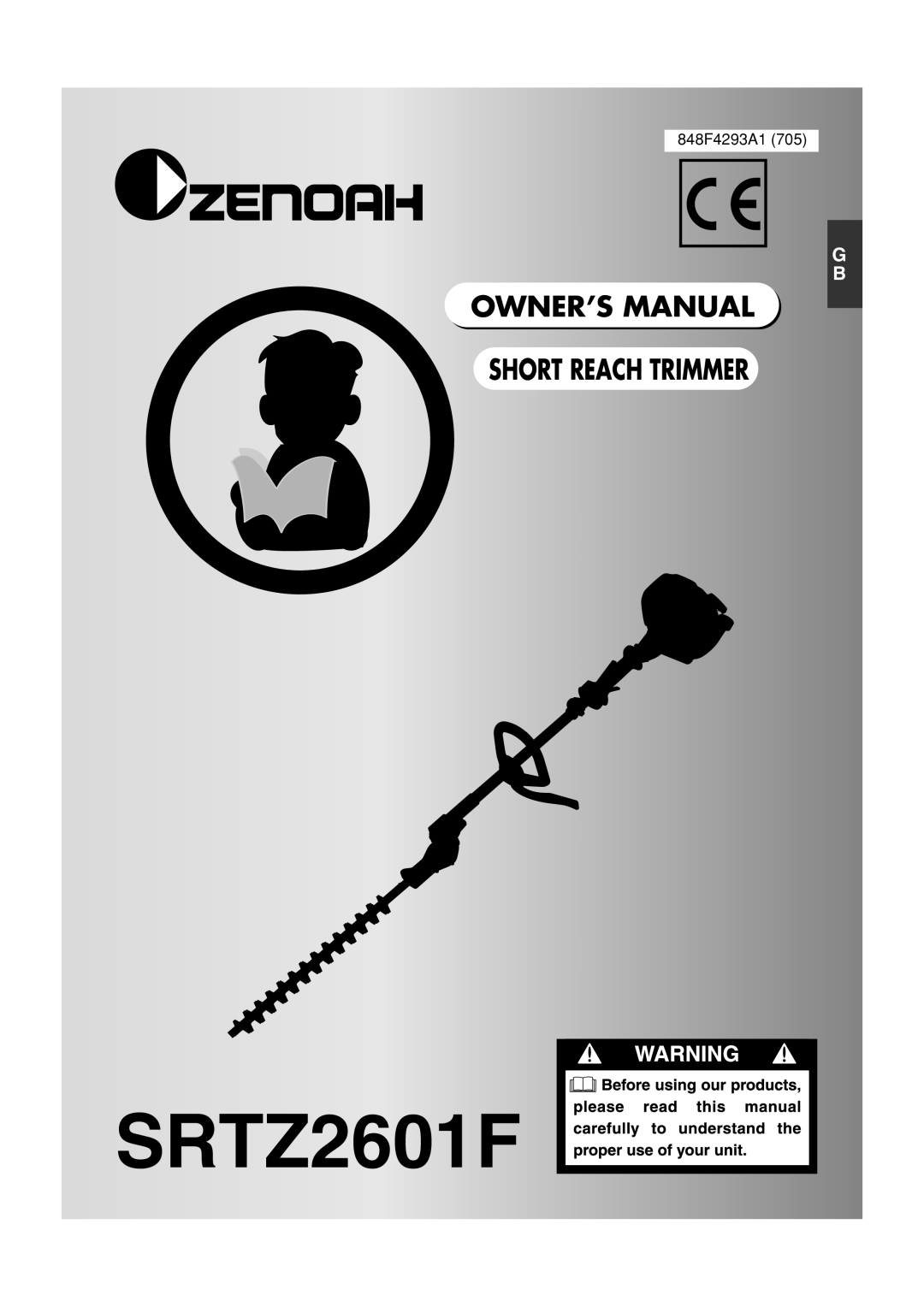 Zenoah SRTZ2601F owner manual GB-1 