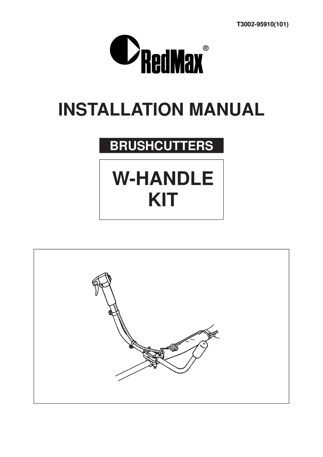 Zenoah T3002-95910(101) installation manual Handle KIT 