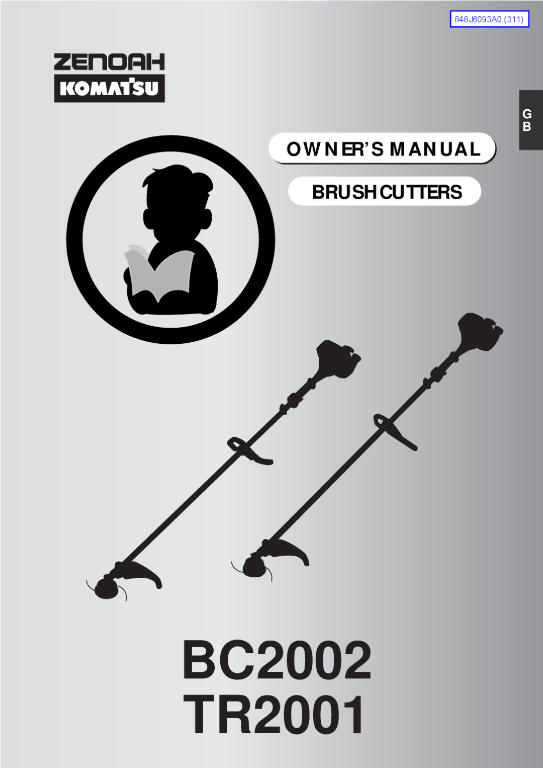 Zenoah owner manual BC2002 TR2001 