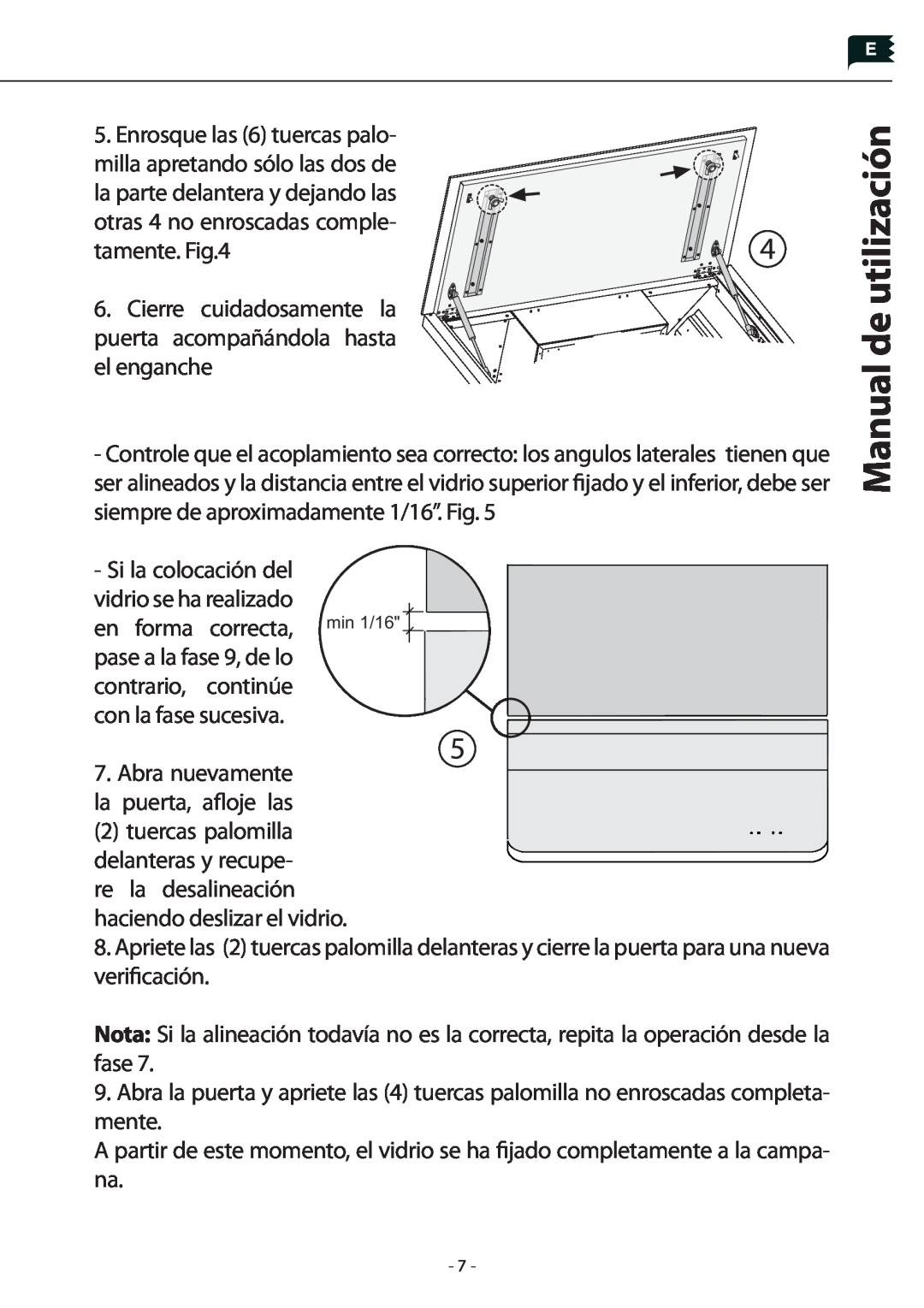Zephyr AHG-00WH, AHG-00BL manual Manual de utilización, Cierre cuidadosamente la puerta acompañándola hasta el enganche 