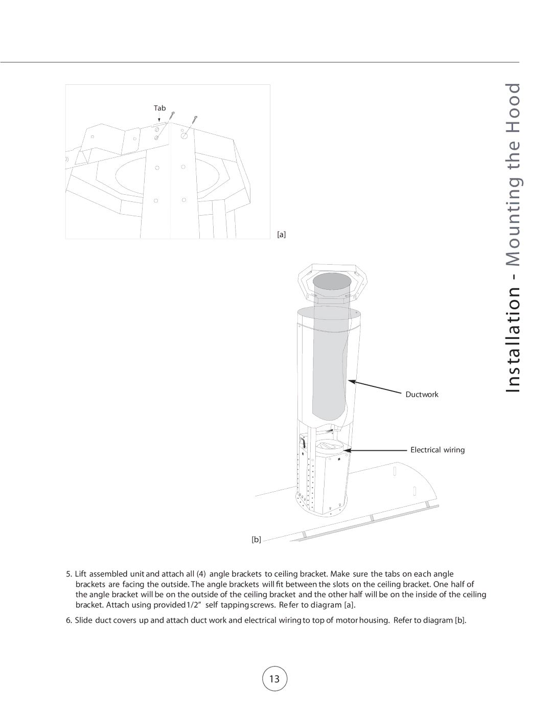 Zephyr CTP-E 60SX, CTP-E 48SX, CTP-E54SX manual Ductwork Electrical wiring 