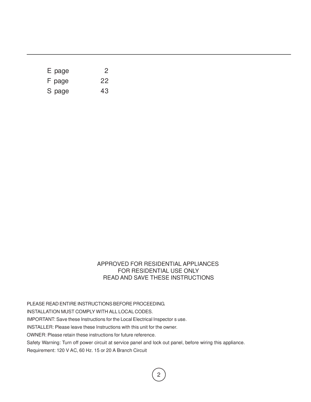 Zephyr EGL-E30AS, EGL-E36AS manual 