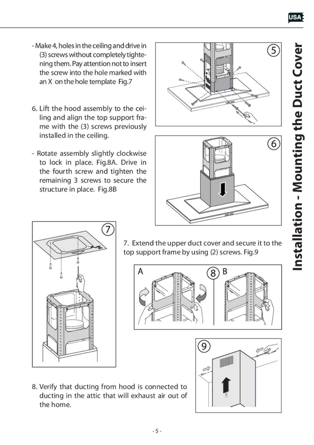 Zephyr Z1C-01LL, Z1C-00LL manual Make 4, holes in the ceiling and drive 