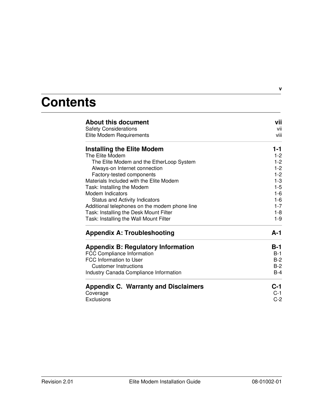 Zhone Technologies 08-01002-01 manual Contents 