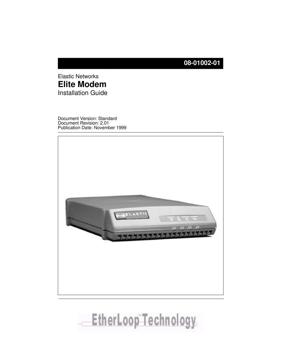 Zhone Technologies 08-01002-01 manual Elite Modem, Installation Guide 