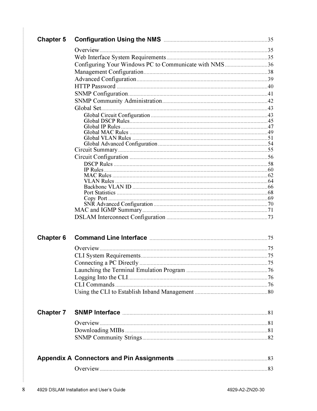 Zhone Technologies 4929 DSLAM manual Configuring Your Windows PC to Communicate with NMS 