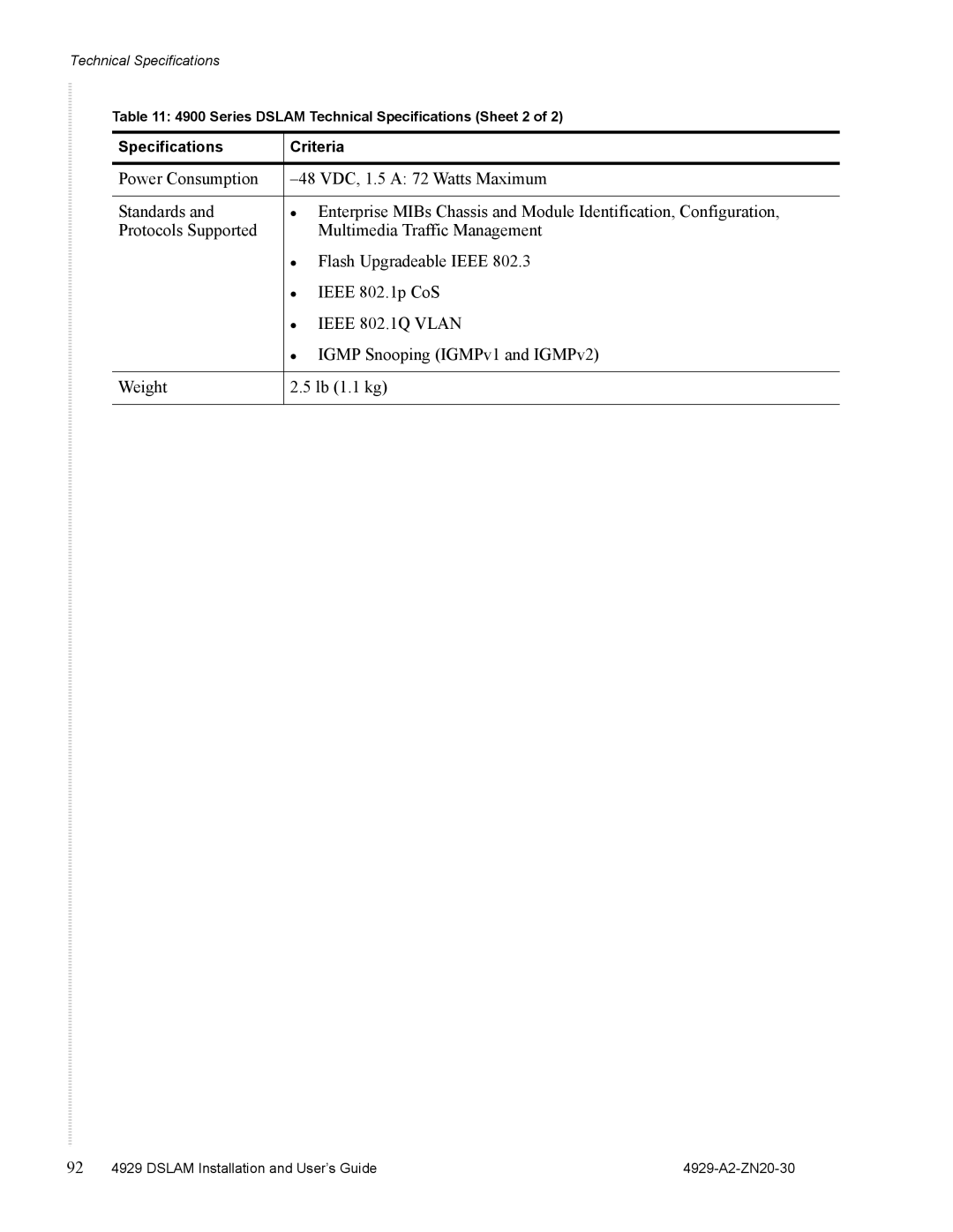 Zhone Technologies 4929 DSLAM manual Ieee 802.1Q Vlan 