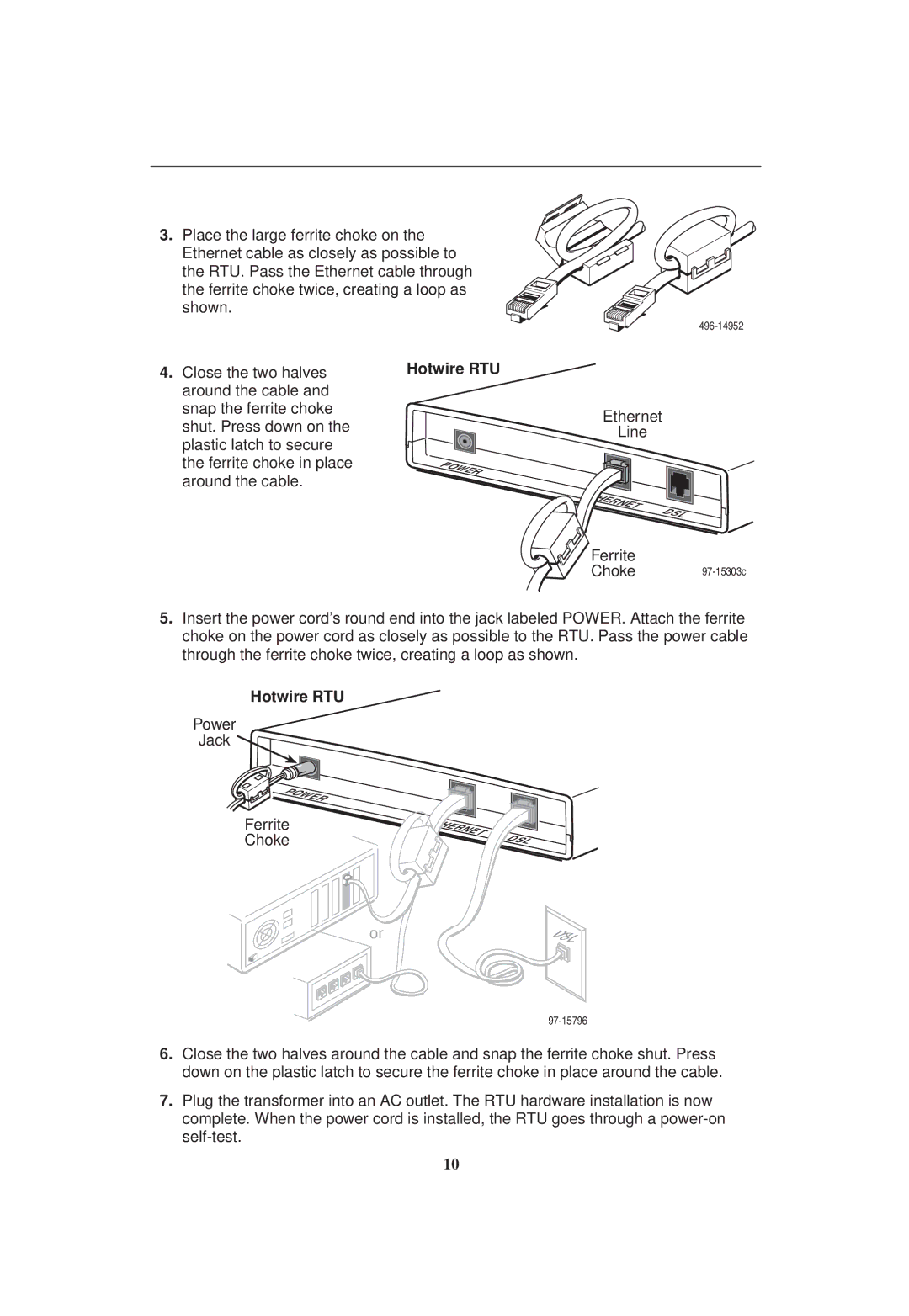 Zhone Technologies 5620 installation instructions Ferrite 