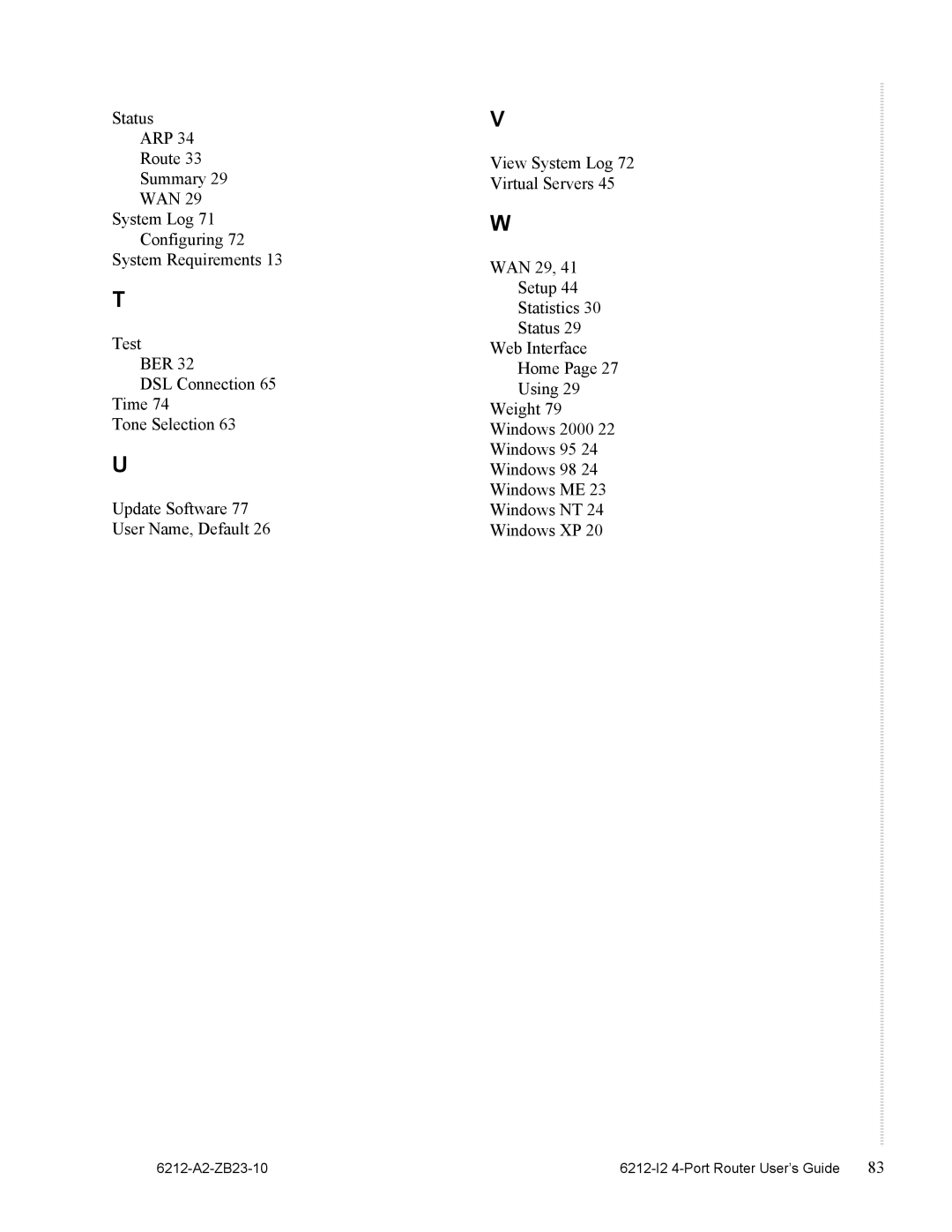 Zhone Technologies manual 6212-A2-ZB23-10 6212-I2 4-Port Router User’s Guide 