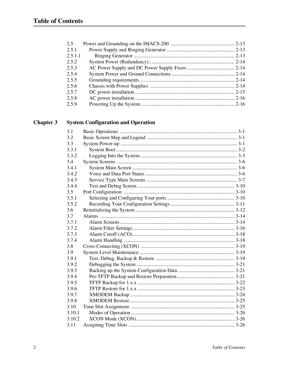 Zhone Technologies IMACS-200 manual Chapter System Configuration and Operation, Backing up the System Configuration Data 