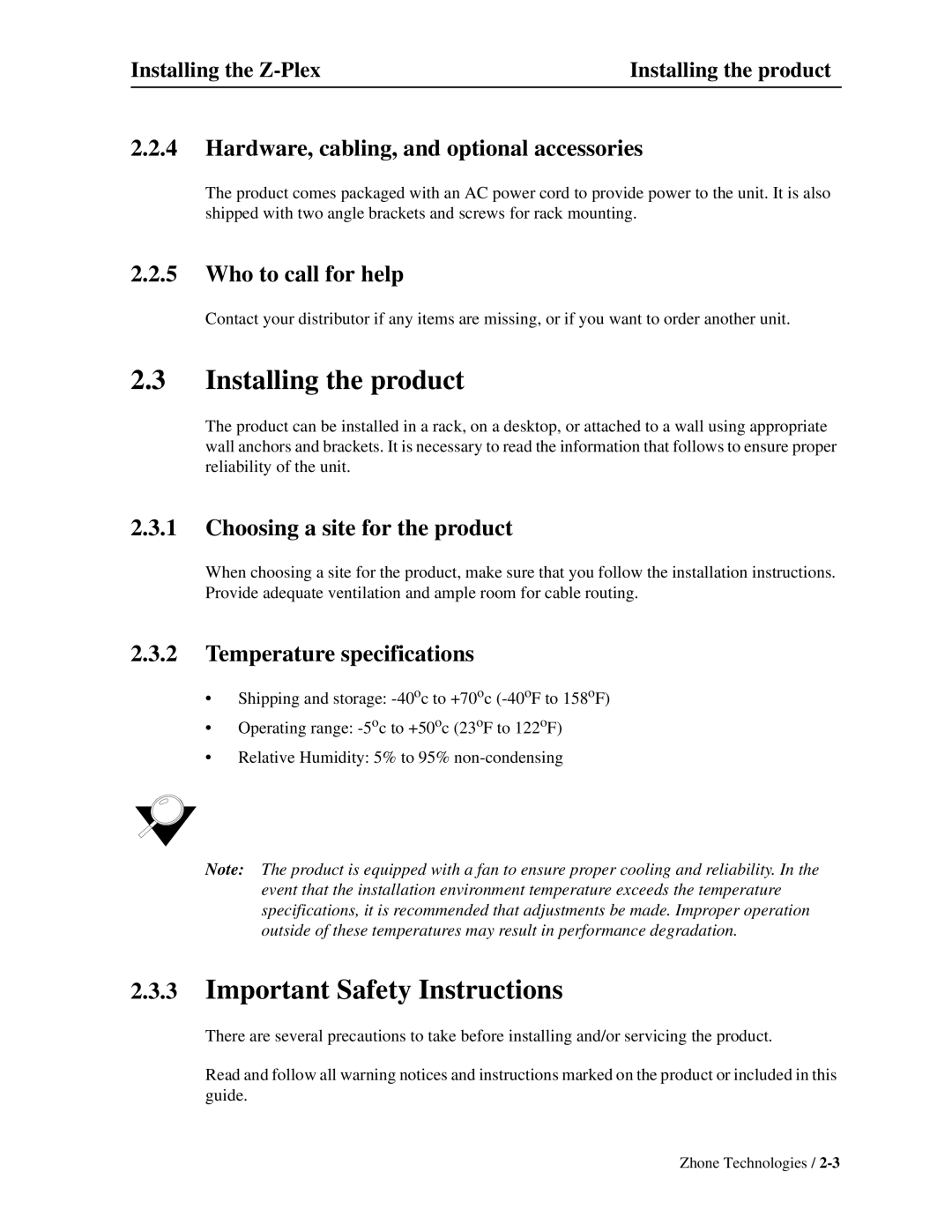 Zhone Technologies Z-PLEX-10-24-DOC-SC manual Installing the product, Important Safety Instructions 