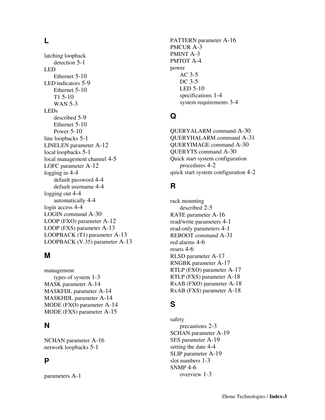 Zhone Technologies Z-PLEX-10-24-DOC-SC manual 194-4 