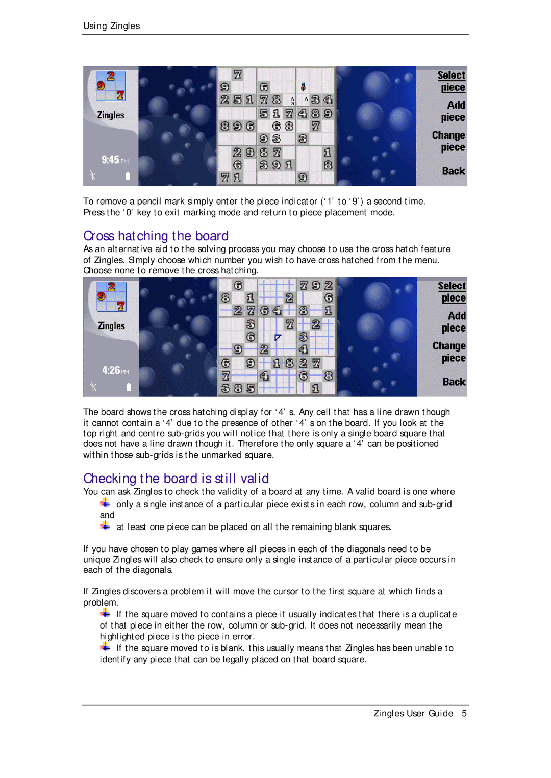 Zing Magic Series 80 manual Cross hatching the board, Checking the board is still valid 