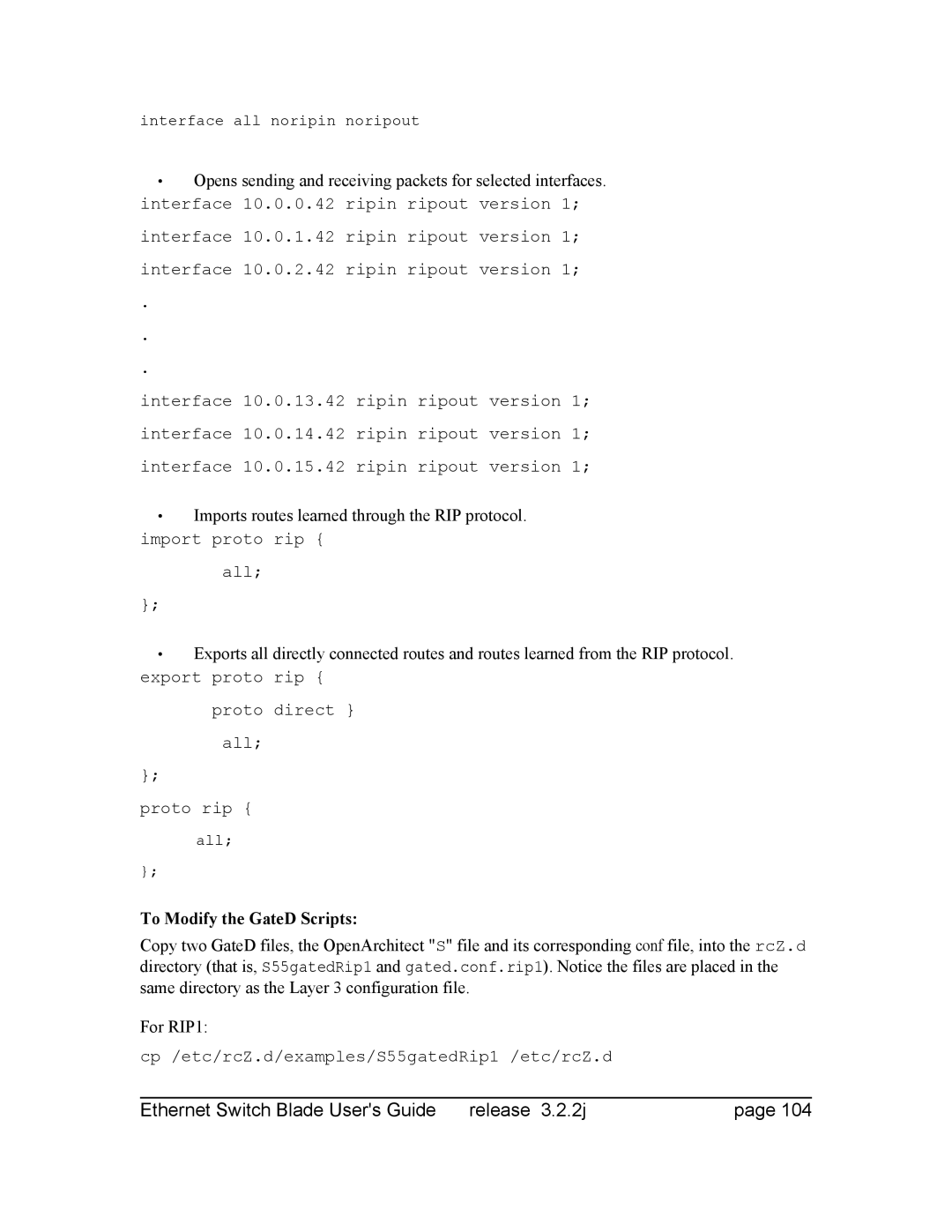 Znyx Networks bh5700 manual To Modify the GateD Scripts 