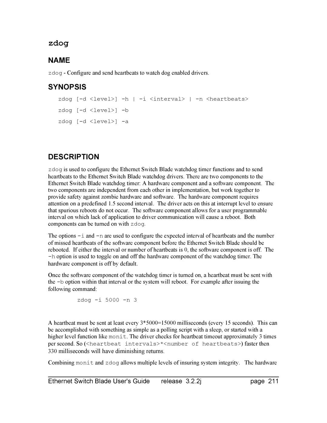 Znyx Networks bh5700 manual Zdog 