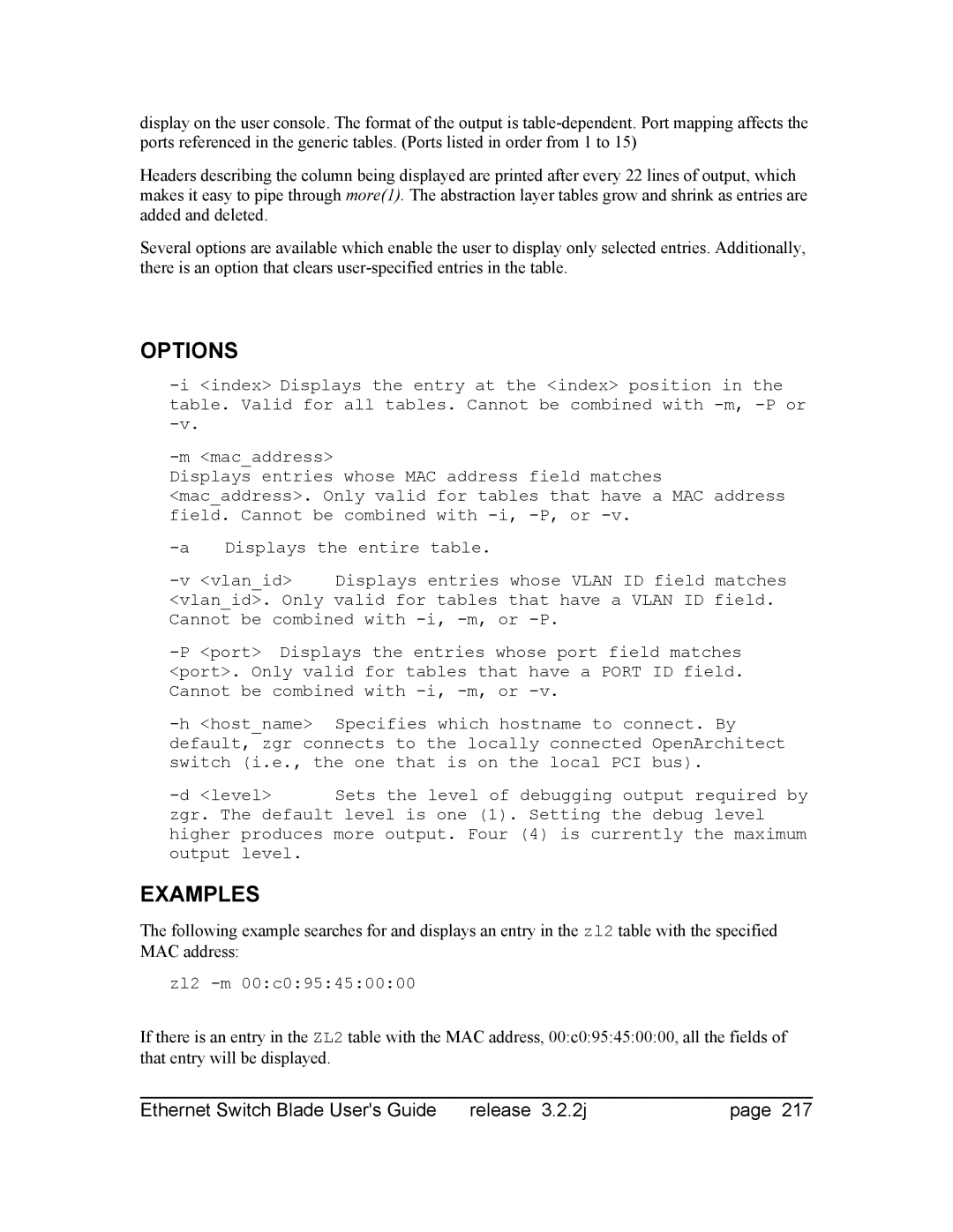 Znyx Networks bh5700 manual Zl2 -m 00c095450000 