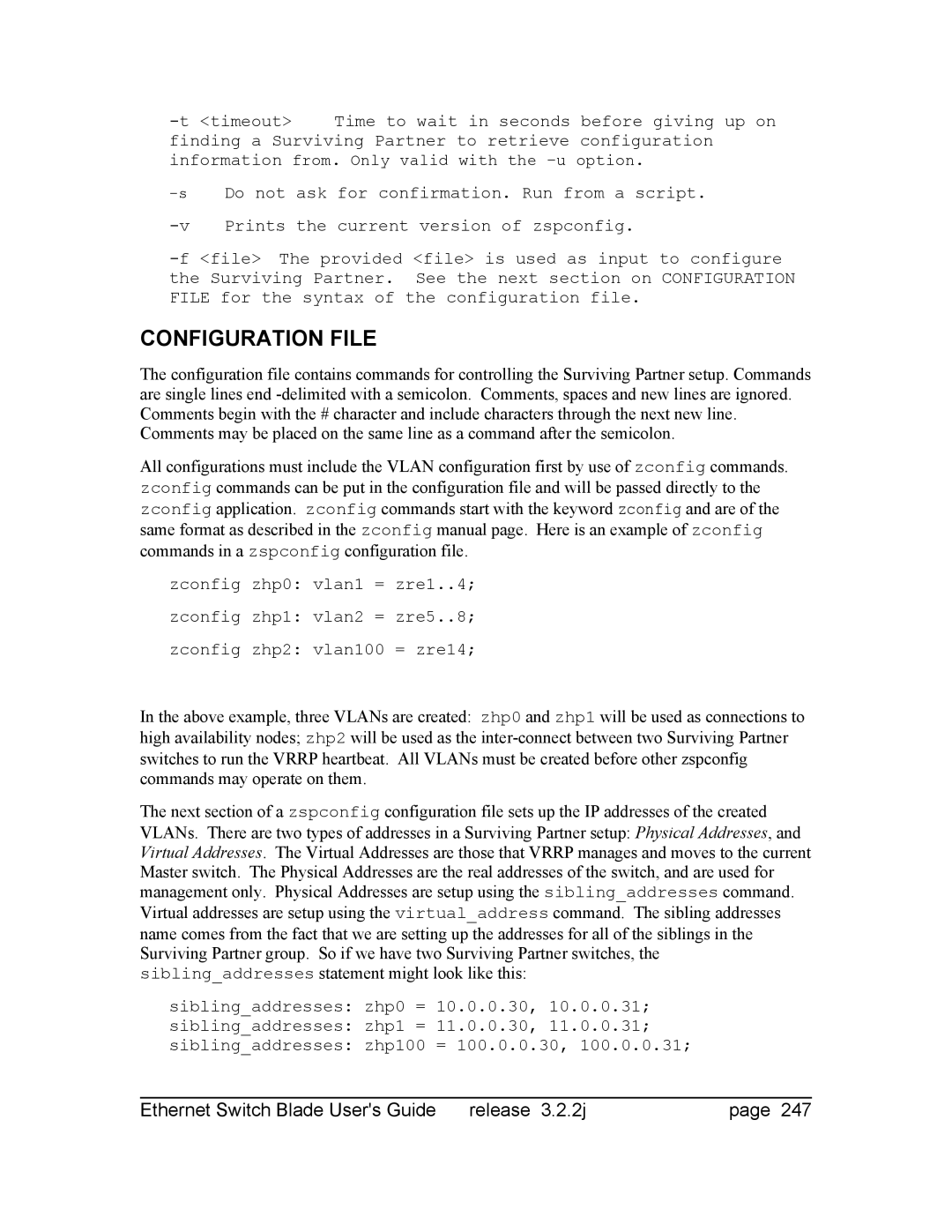 Znyx Networks bh5700 manual Configuration File 