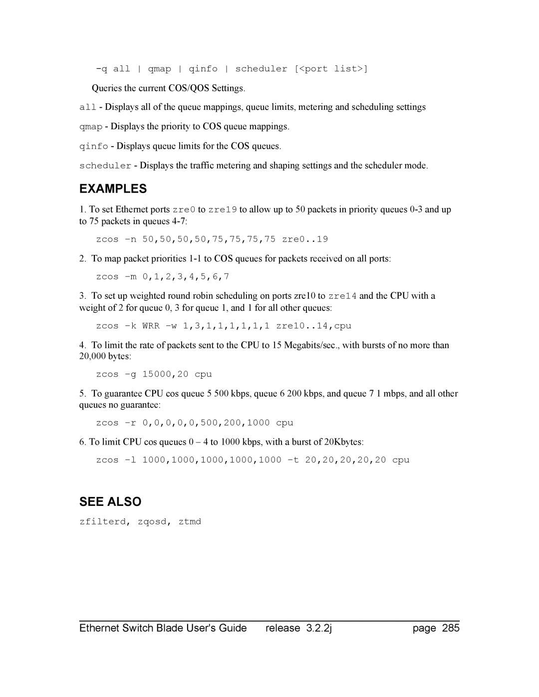 Znyx Networks bh5700 manual Examples 