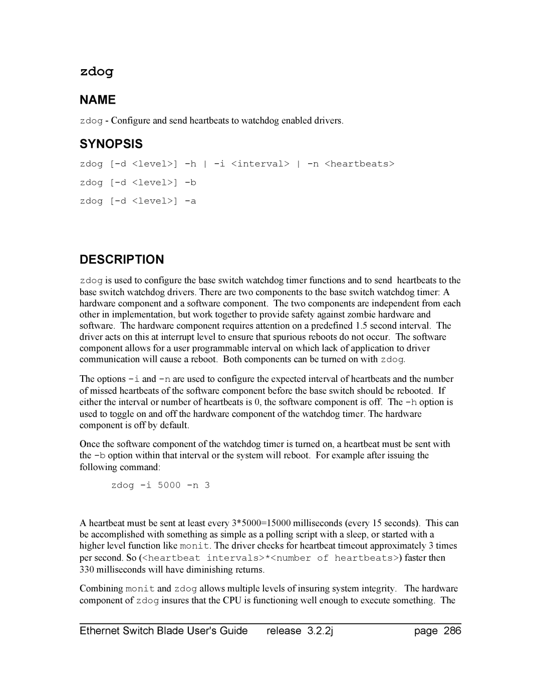 Znyx Networks bh5700 manual Zdog 