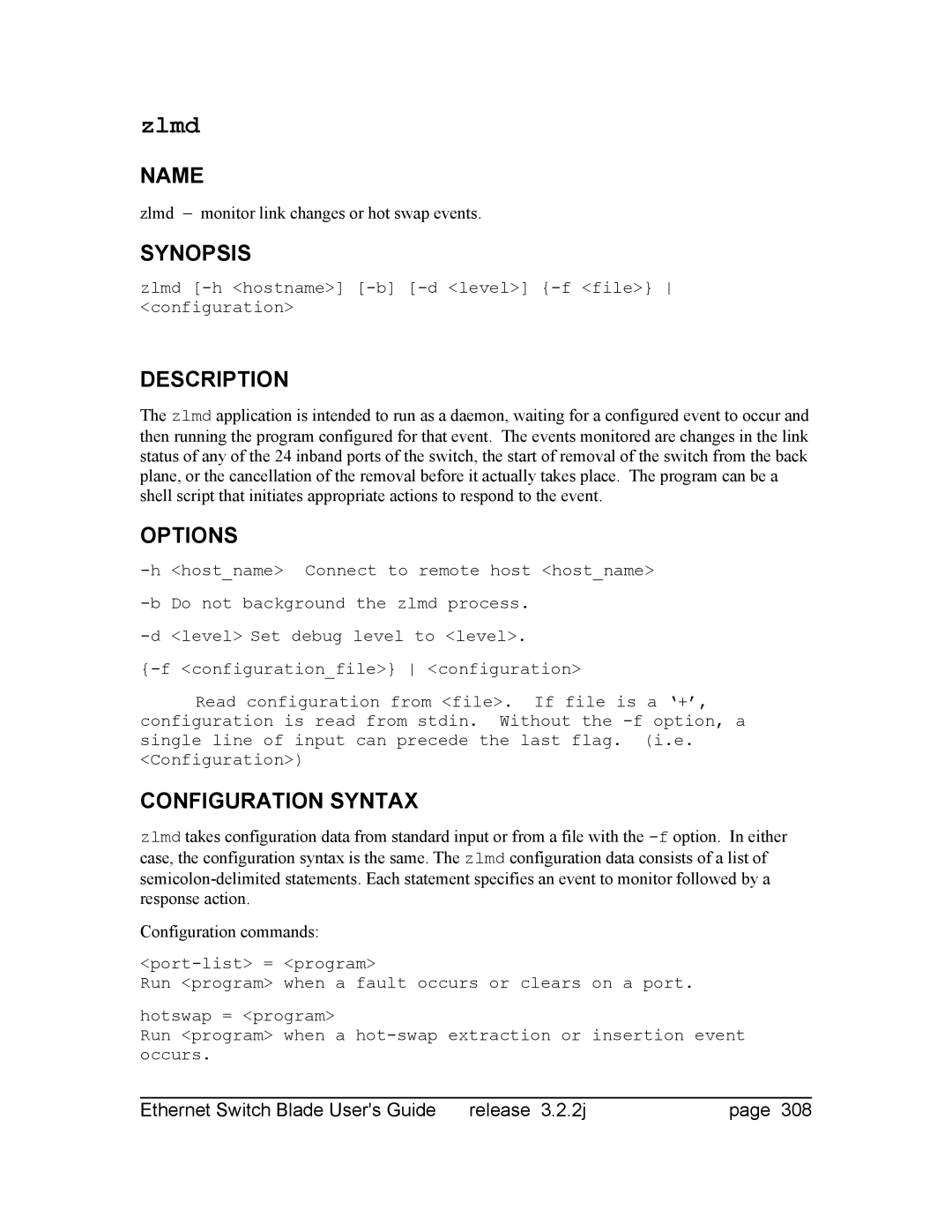 Znyx Networks bh5700 manual Zlmd 