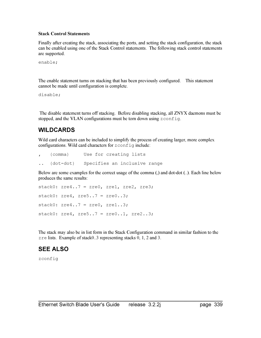 Znyx Networks bh5700 manual Wildcards 