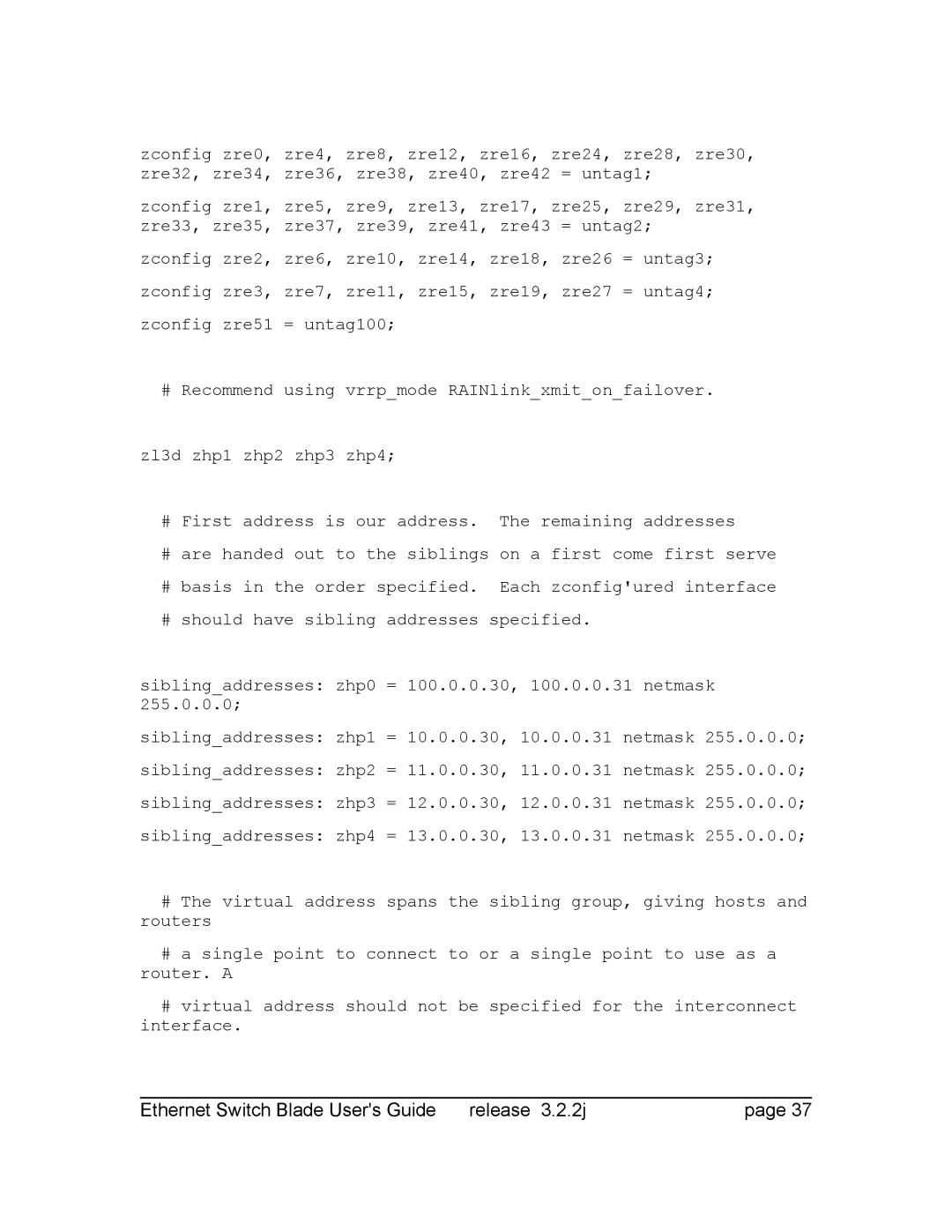 Znyx Networks bh5700 manual Ethernet Switch Blade Users Guide Release 3.2.2j 