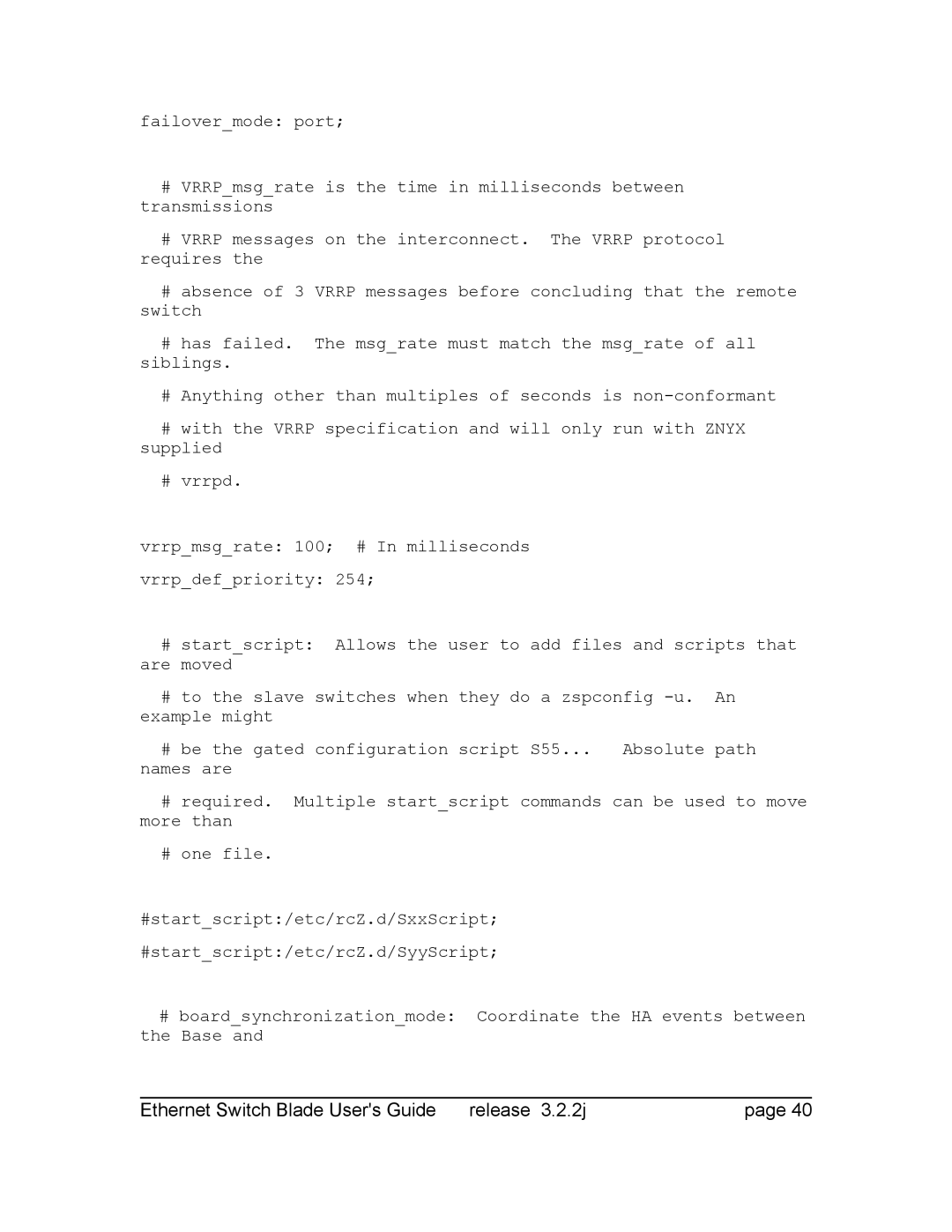 Znyx Networks bh5700 manual Ethernet Switch Blade Users Guide Release 3.2.2j 