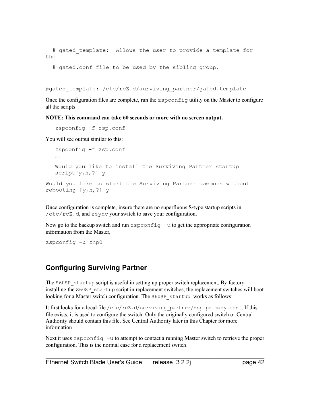 Znyx Networks bh5700 manual Configuring Surviving Partner, You will see output similar to this 