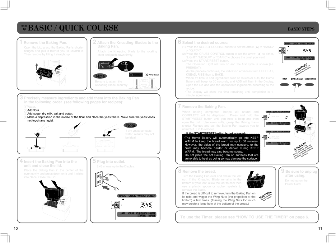 Zojirushi BB-CEC20WB, BB-PAC20BA manual 