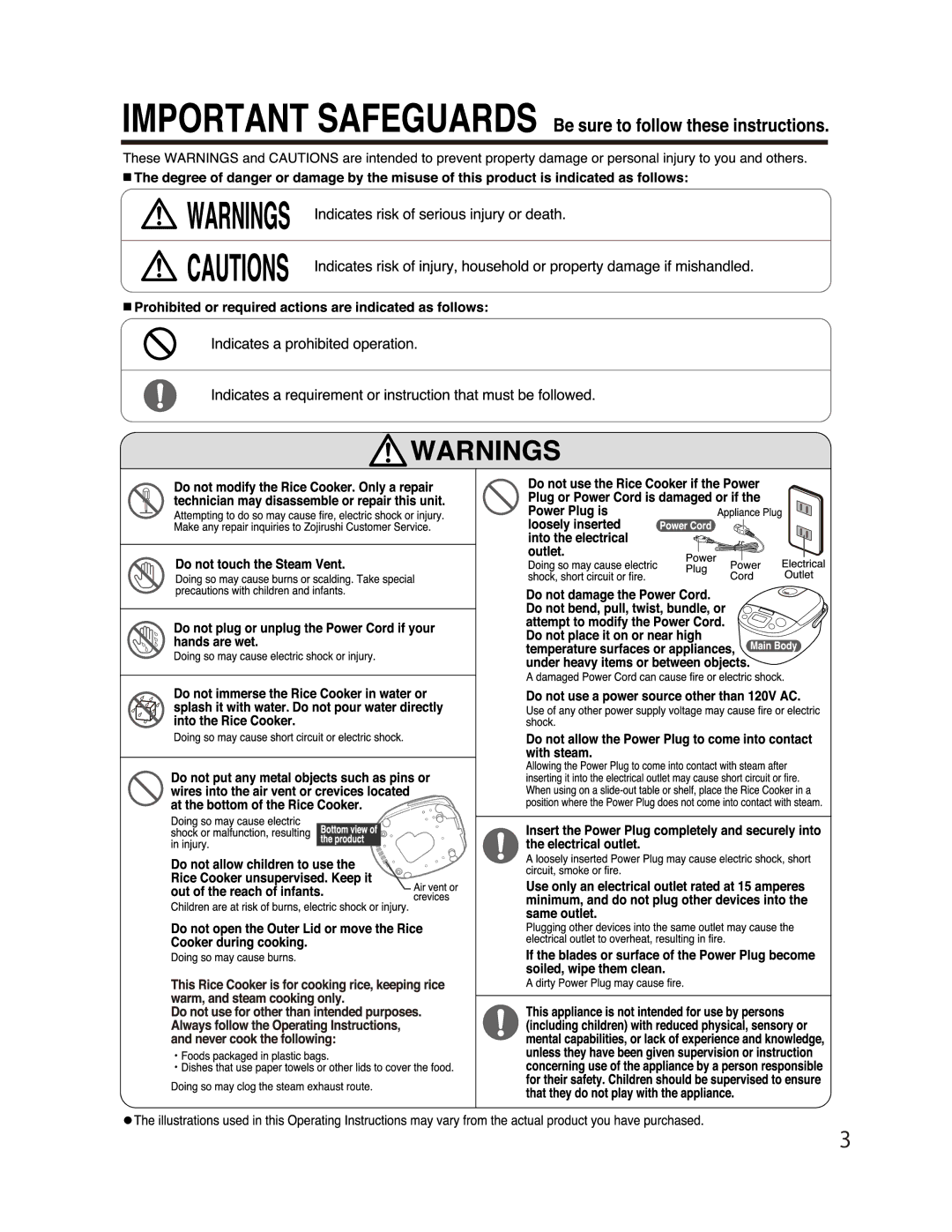 Zojirushi NL-AAC10, NL-AAC18 manual 