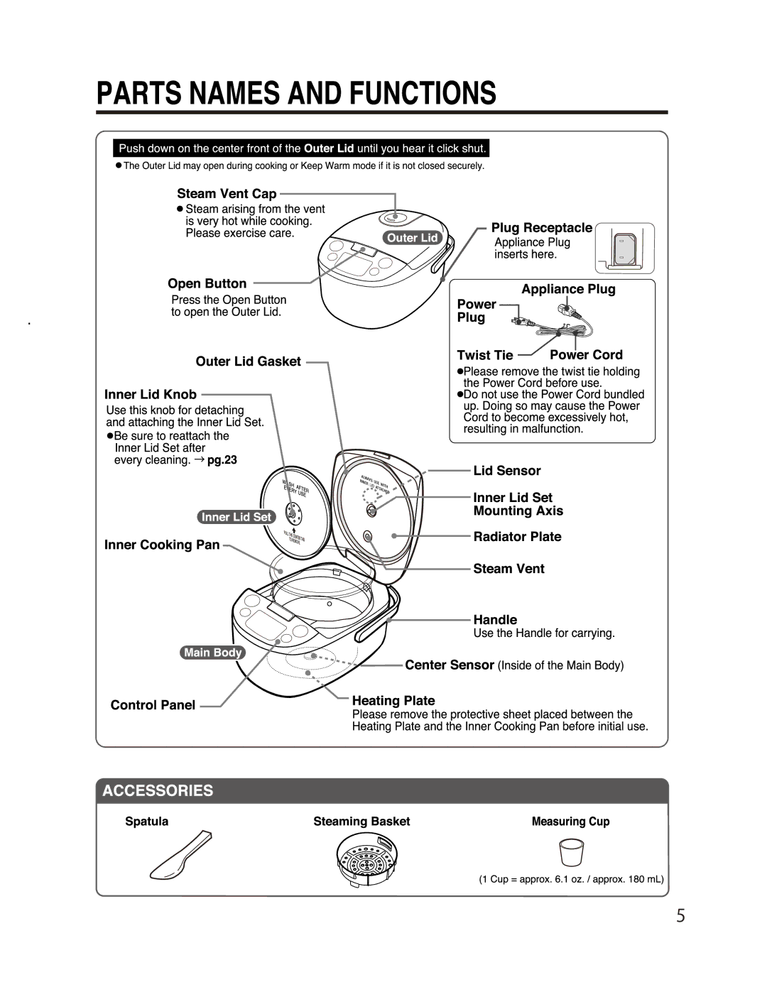 Zojirushi NL-AAC10, NL-AAC18 manual 