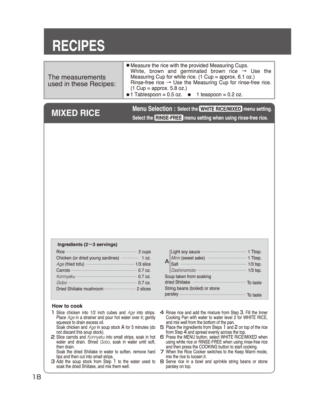 Zojirushi NP-GBC05 manual 