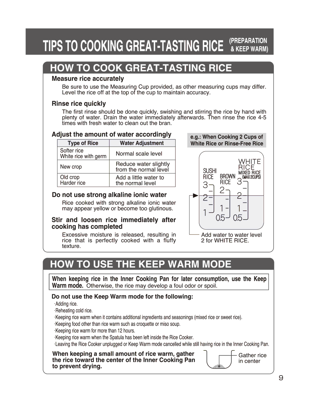 Zojirushi NP-GBC05 manual 