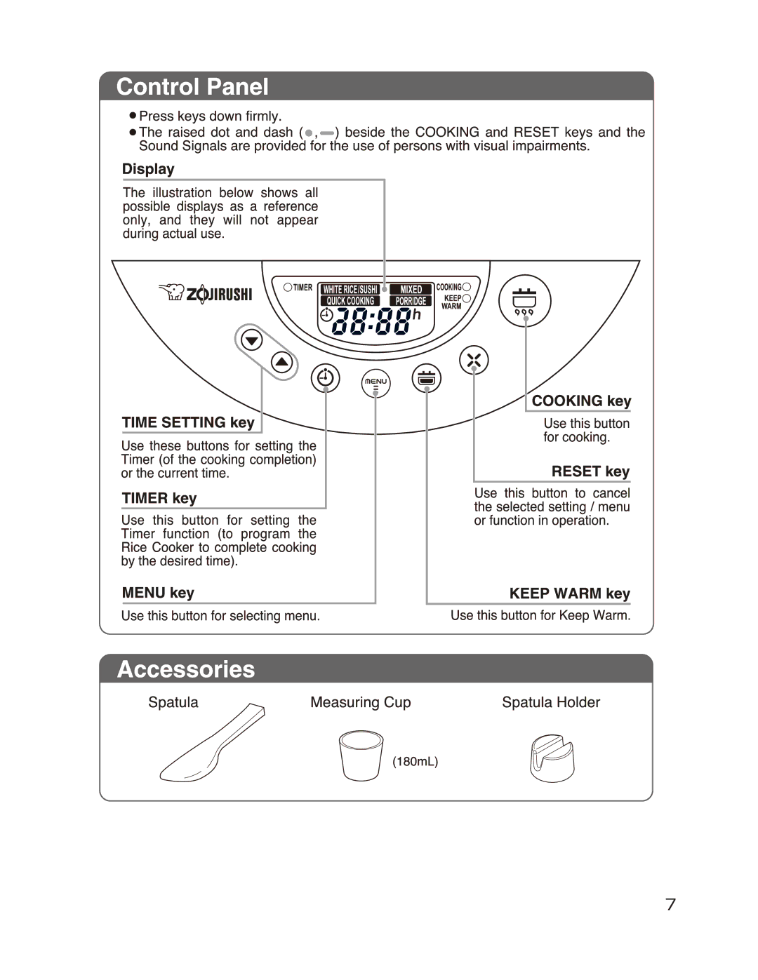 Zojirushi NS-DAC10 manual 