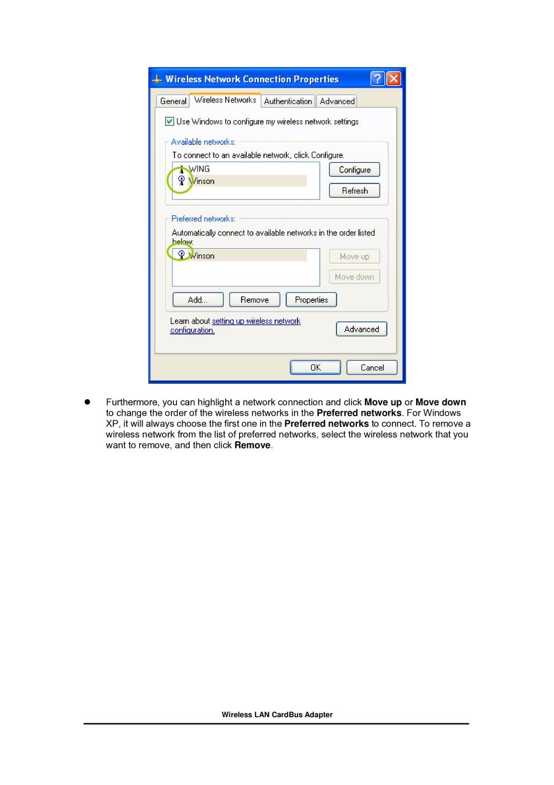 Zonet Technology 802.11 g 54Mbps Wireless LAN CardBus Adapter user manual 