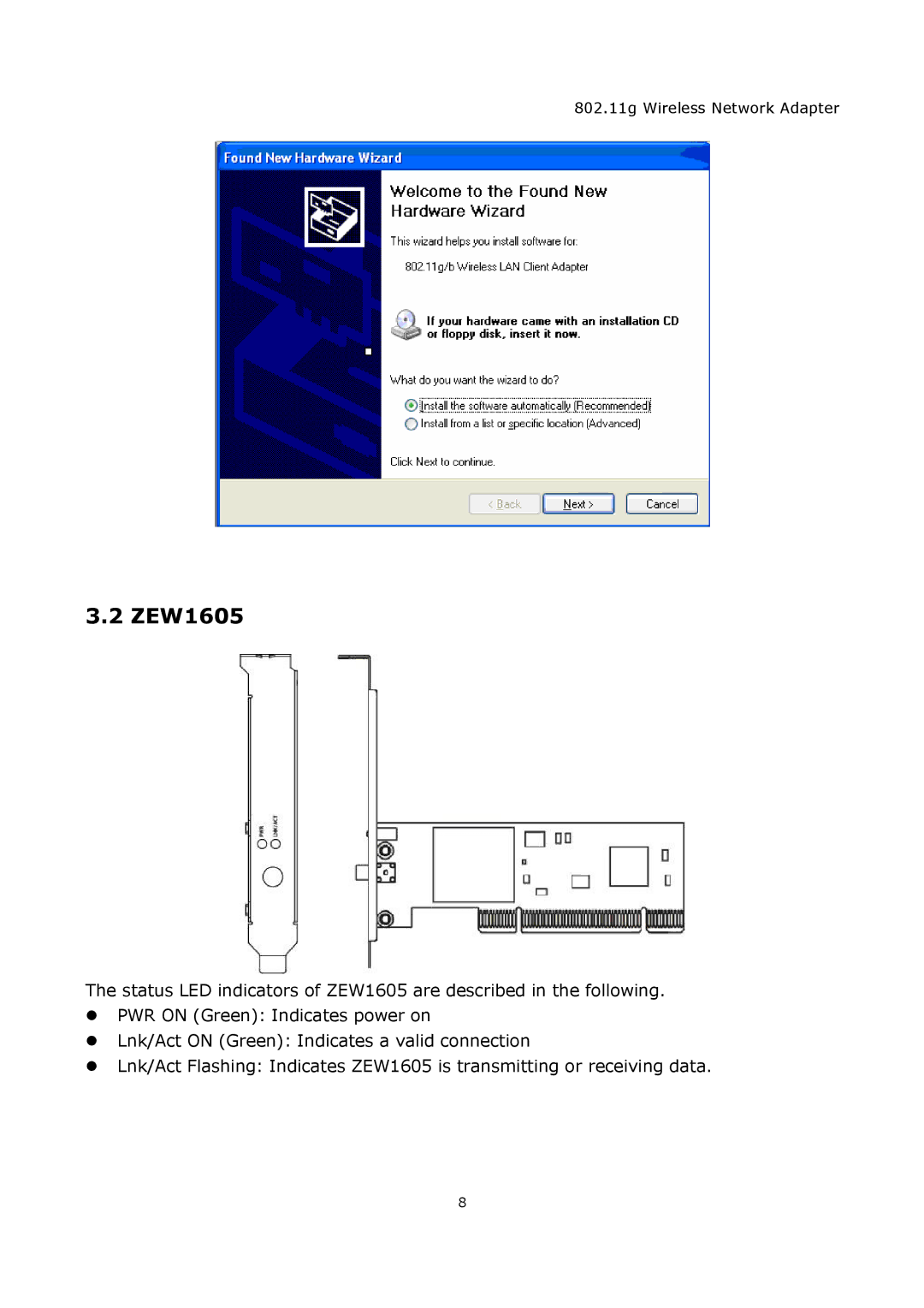 Zonet Technology ZEW1605A, ZEW1505 manual 